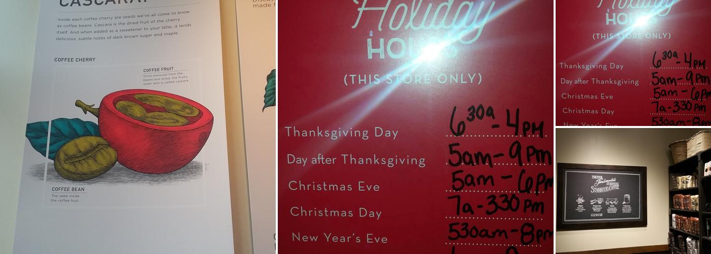 Starbucks Coffee Company Menu