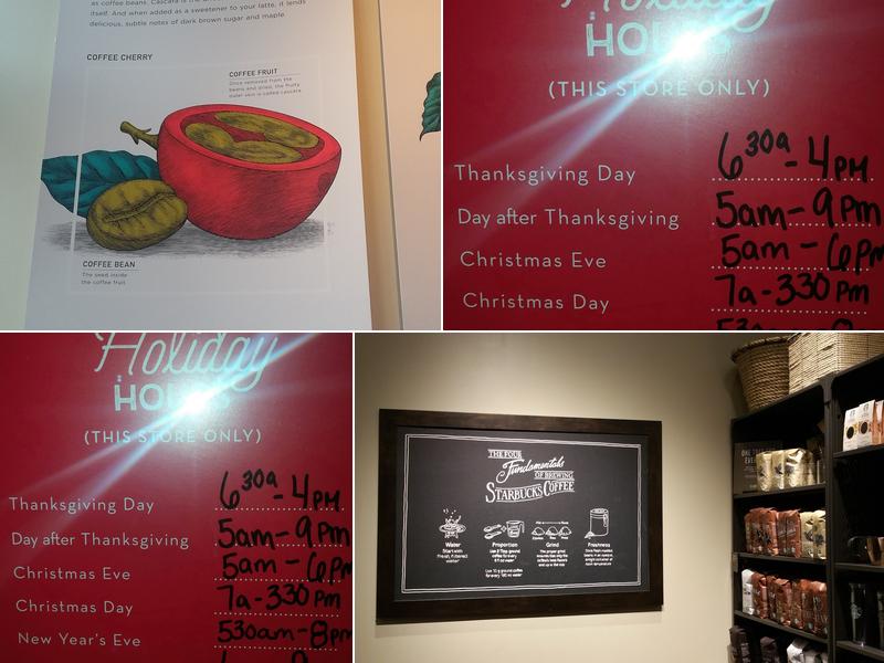 Starbucks Coffee Company Menu