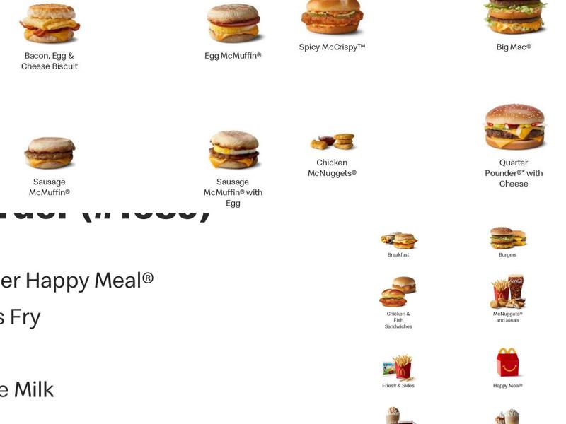 McDonald's Menu