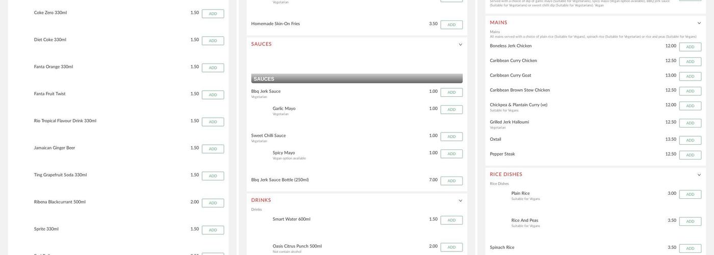 Delicia Menu