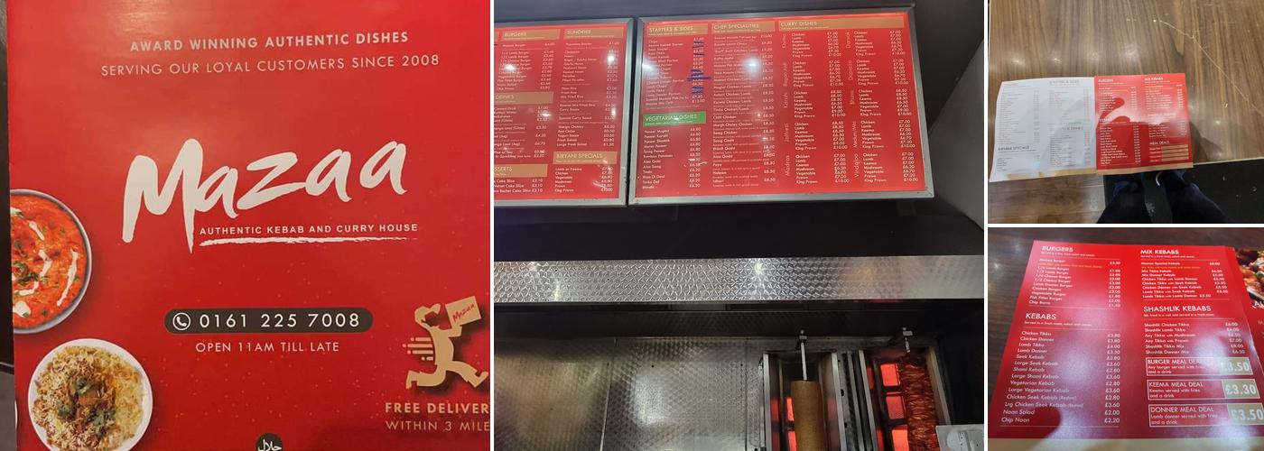 Mazaa Menu