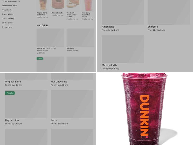 Dunkin' Menu
