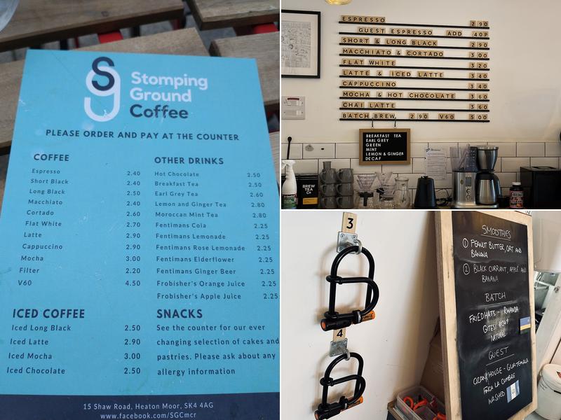 Stomping Ground Coffee Menu