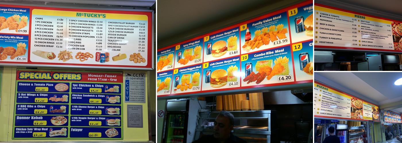 McTucky's Menu