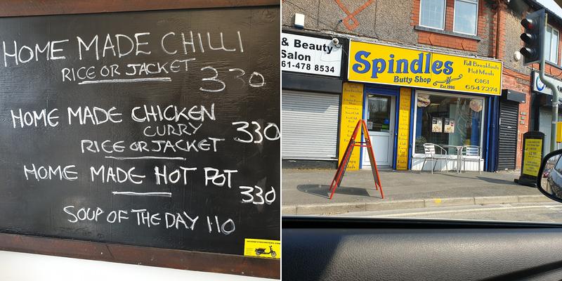 Spindels Sandwich Bar Menu