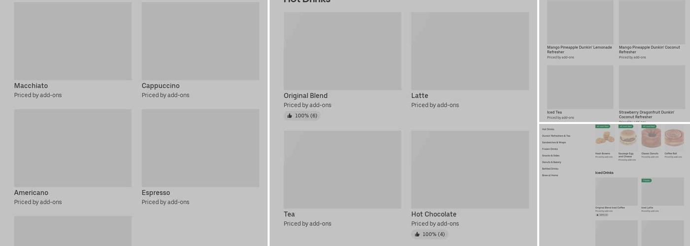 Dunkin' Menu