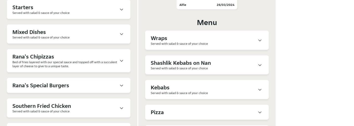 Newton Heath Kebab House Menu
