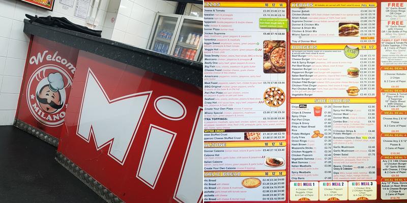 Milano Menu