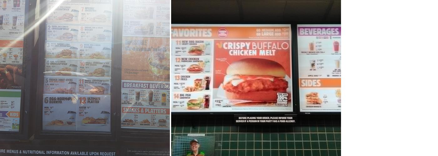 Burger King Menu
