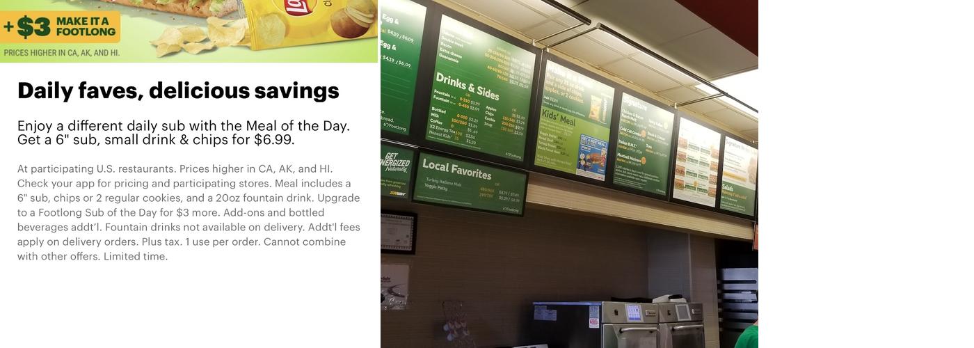 Subway Menu