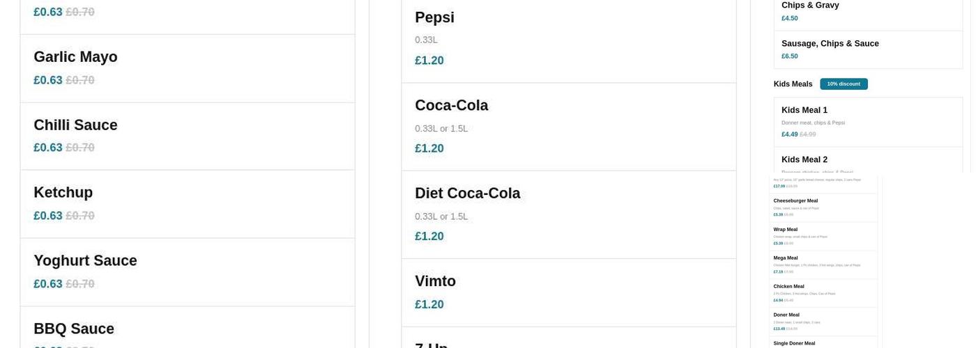 Palermo Pizza Moston Menu