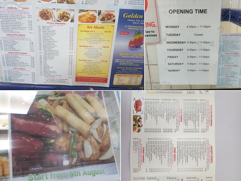 Golden Star Menu