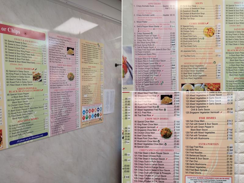 The Golden Gate Menu