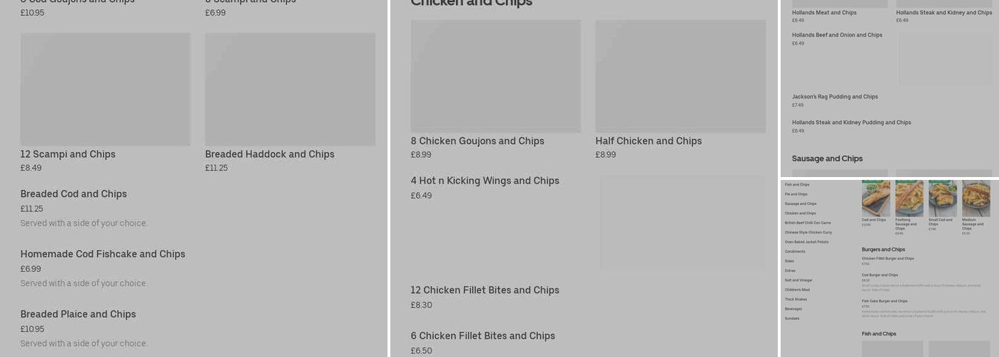 Armstrong’s Fish and Chips Menu