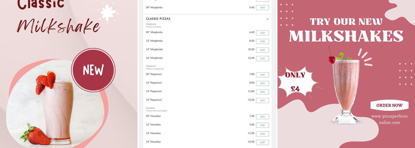 Pizza Perfecto Denton Menu