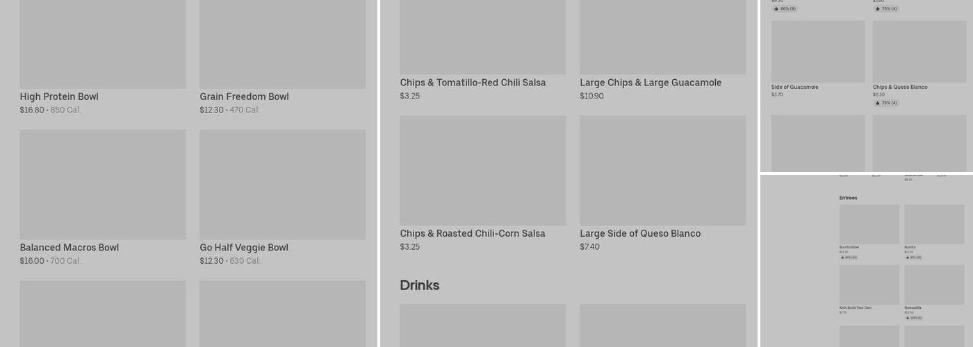 Chipotle Mexican Grill Menu