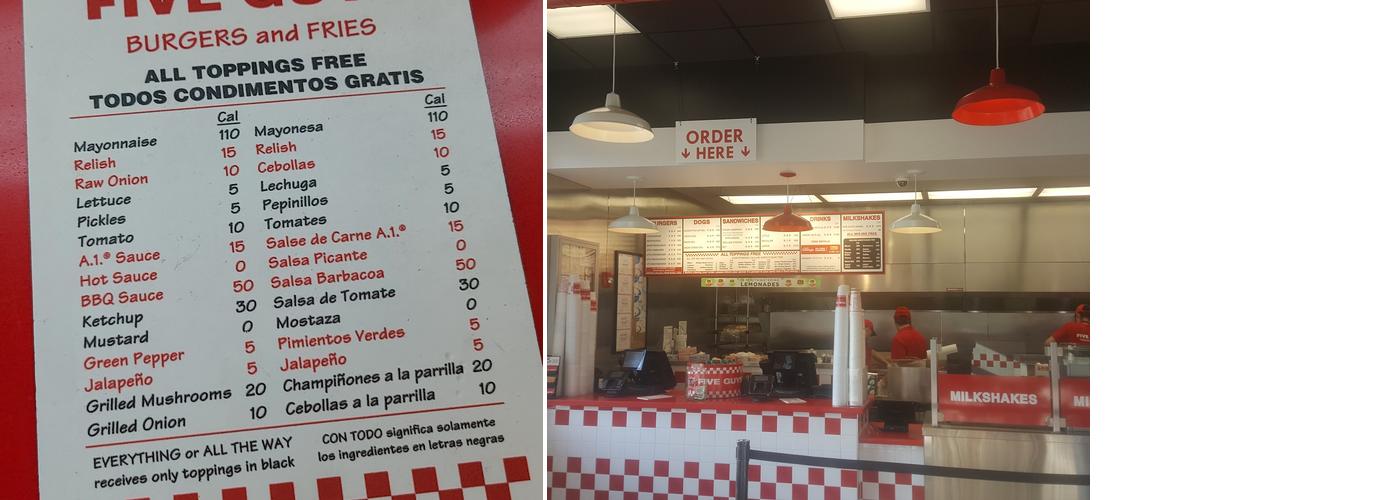 Five Guys Menu