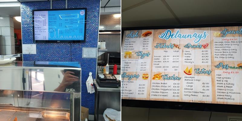 Delaunays Chippy Menu