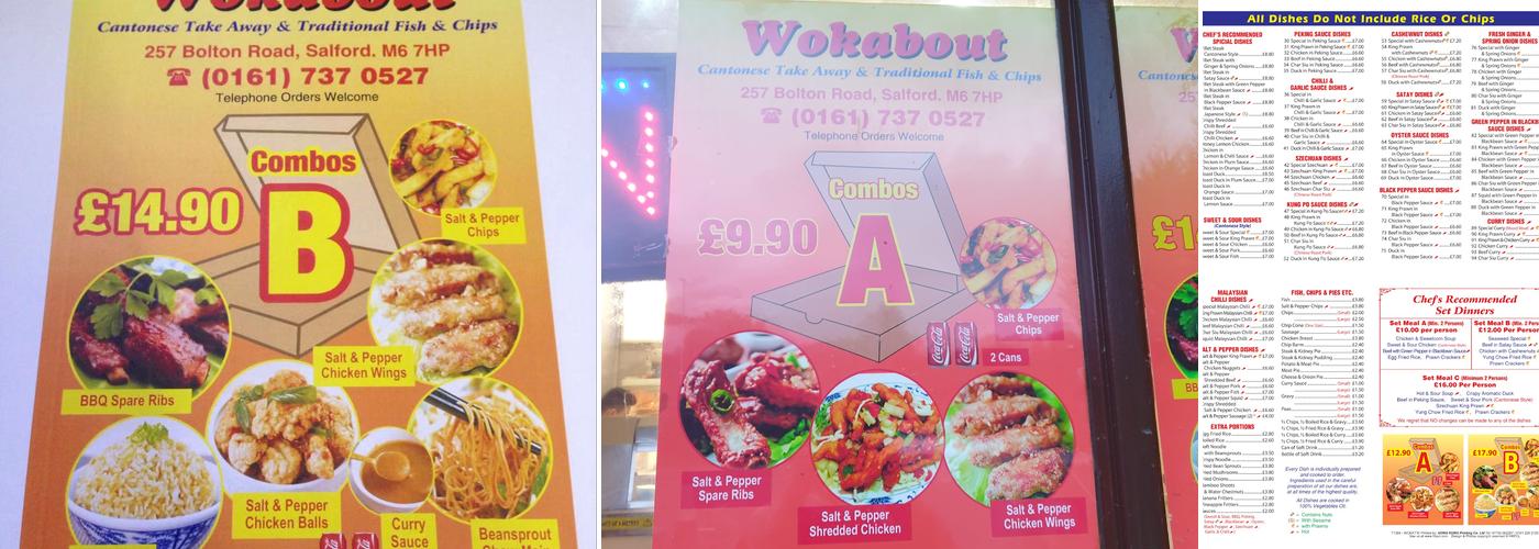 Wokabout Menu