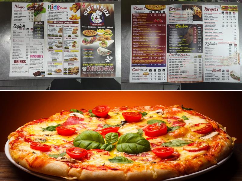 Clayton Pizza & Chicken House Menu