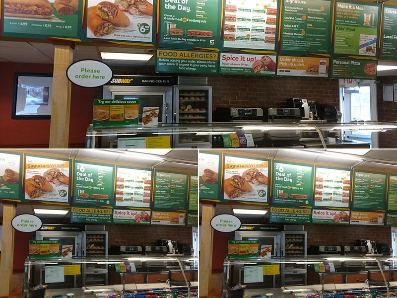 Subway Menu