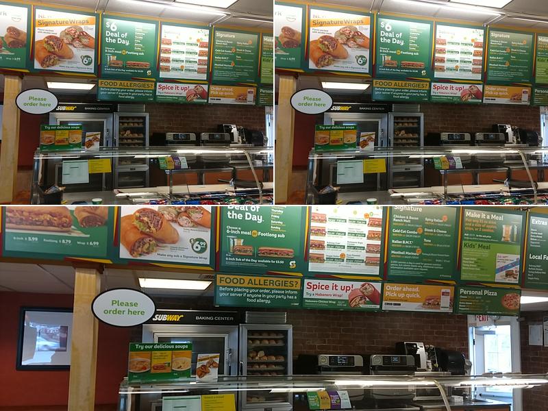 Subway Menu