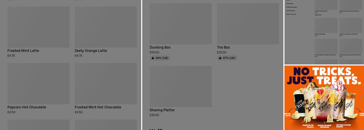 Little Dessert Shop Cheetham Hill Menu