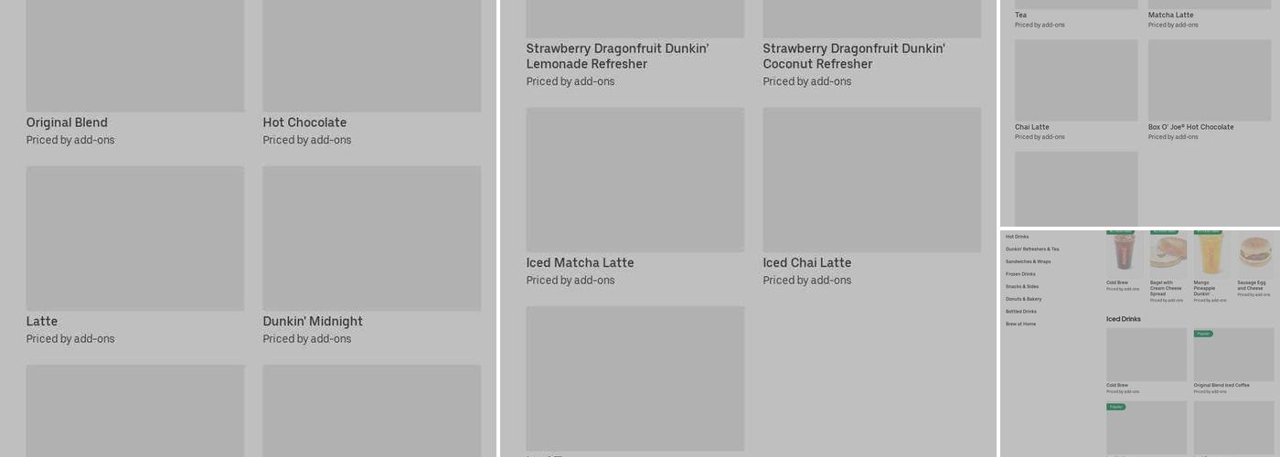 Dunkin' Menu