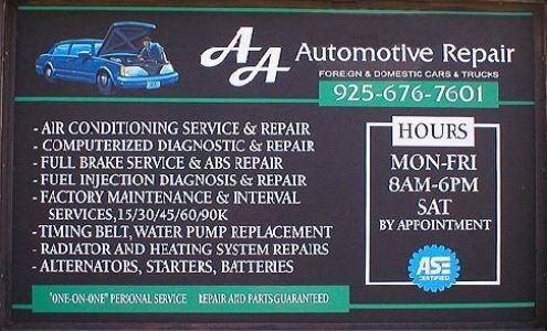 AA Automotive Repair Concord