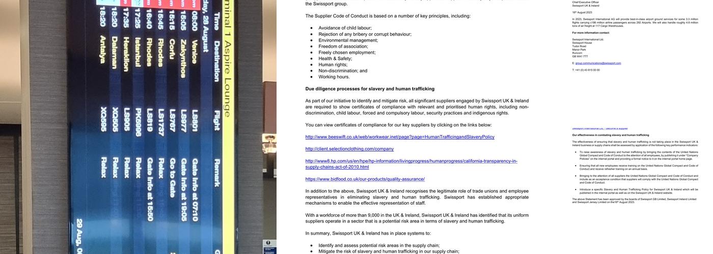 Aspire Lounge Manchester Terminal 1 Menu