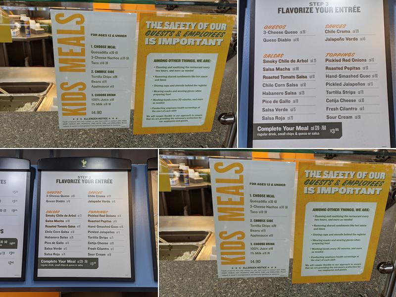 QDOBA Mexican Eats Menu