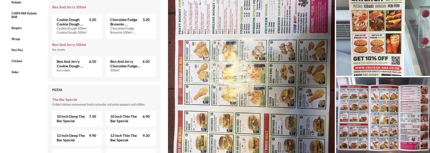 The Original Chicken Bar Menu