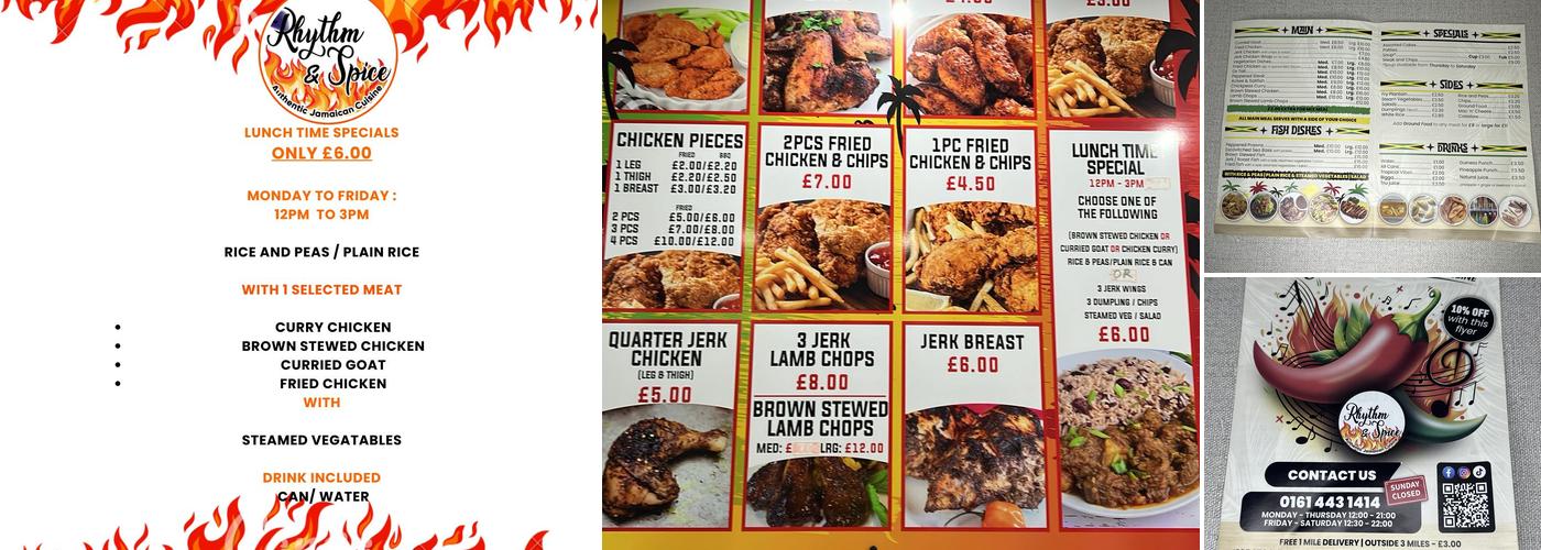 Rhythm & Spice Menu