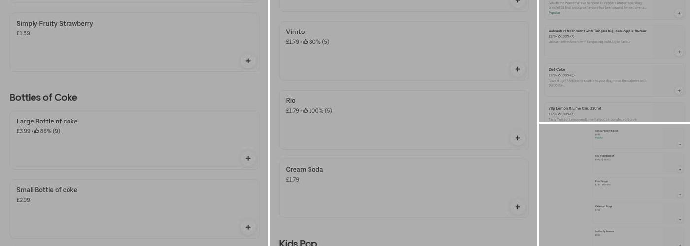 Range Desserts Central Menu