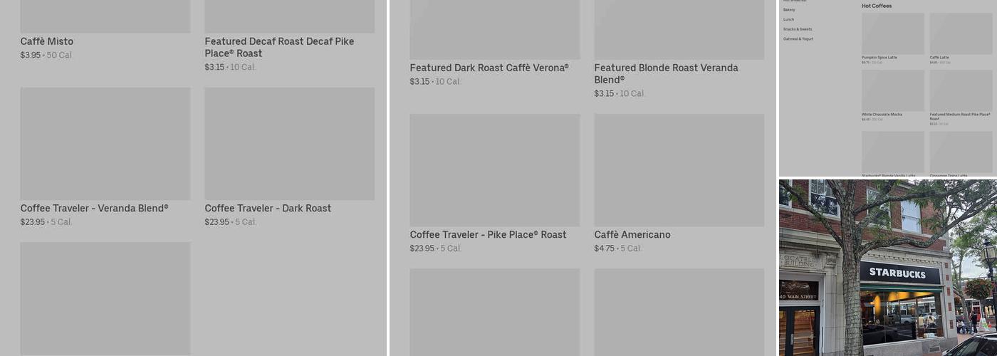 Starbucks Menu
