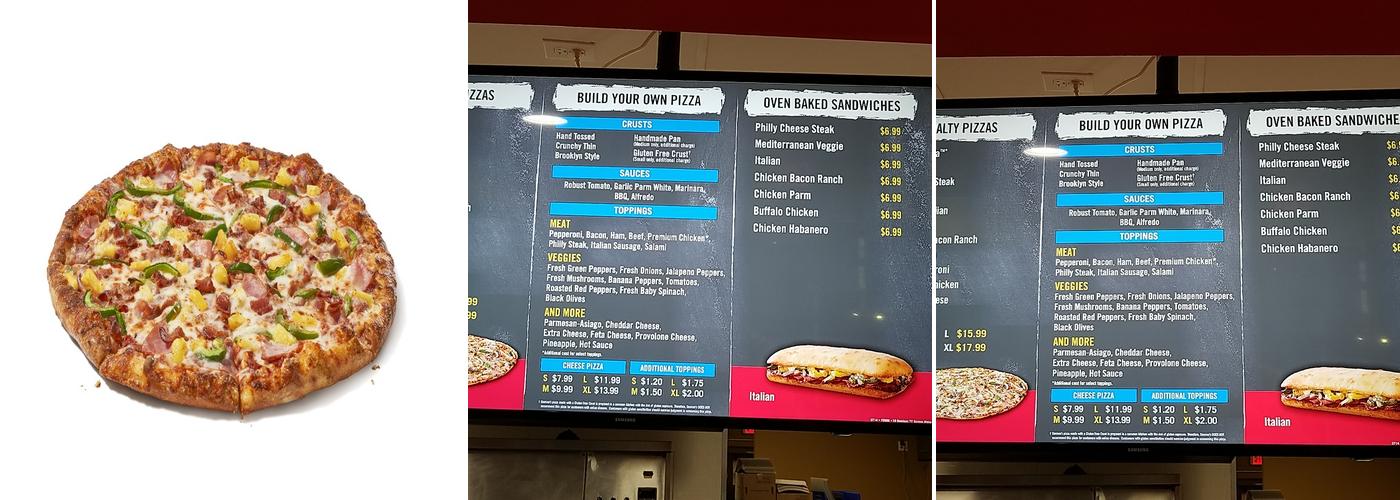 Domino's Pizza Menu