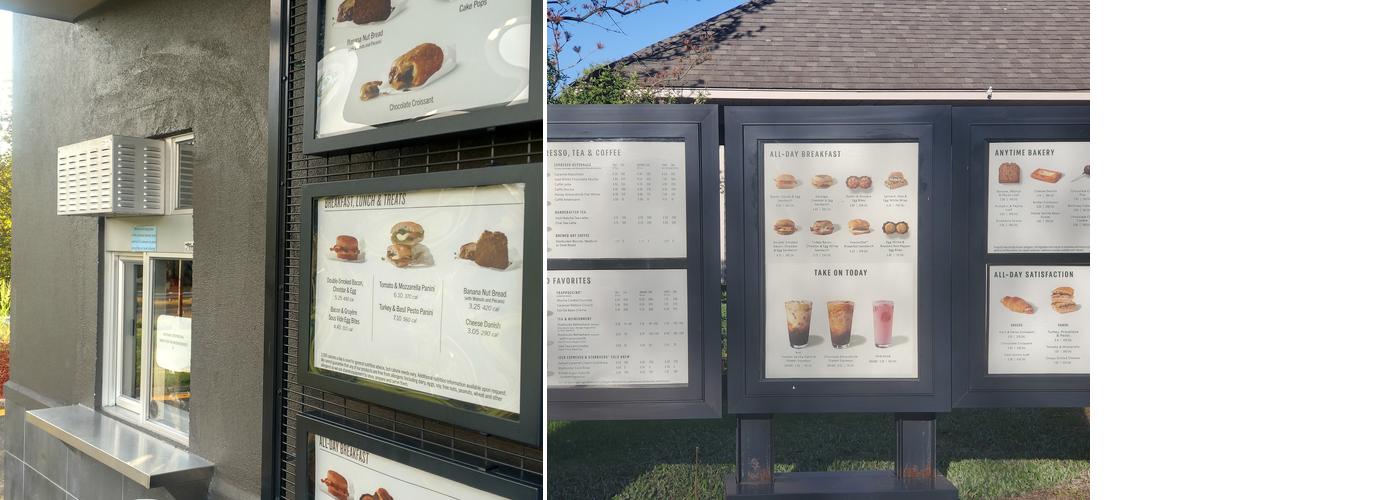 Starbucks Menu