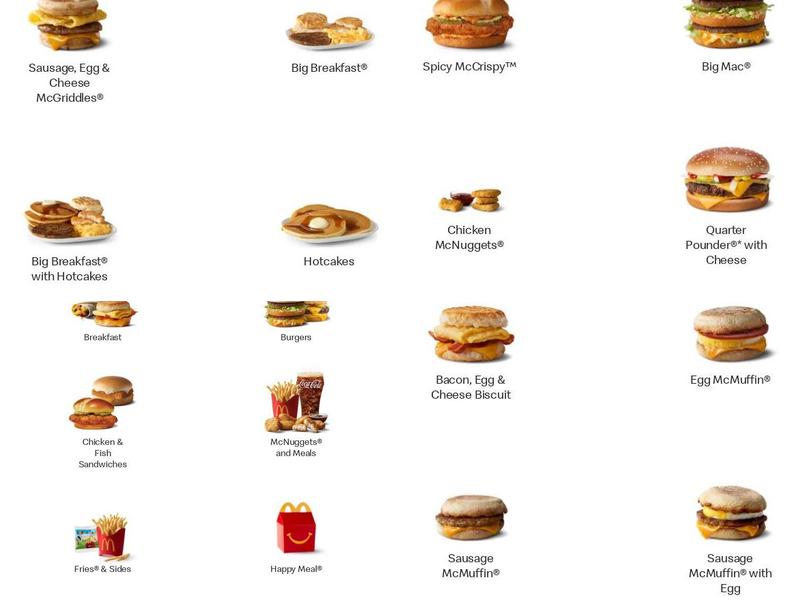 McDonald's Menu