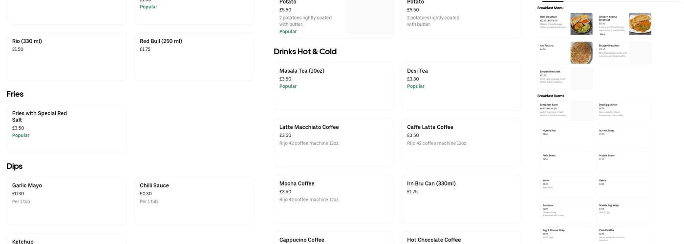 Champion Takeaway Menu