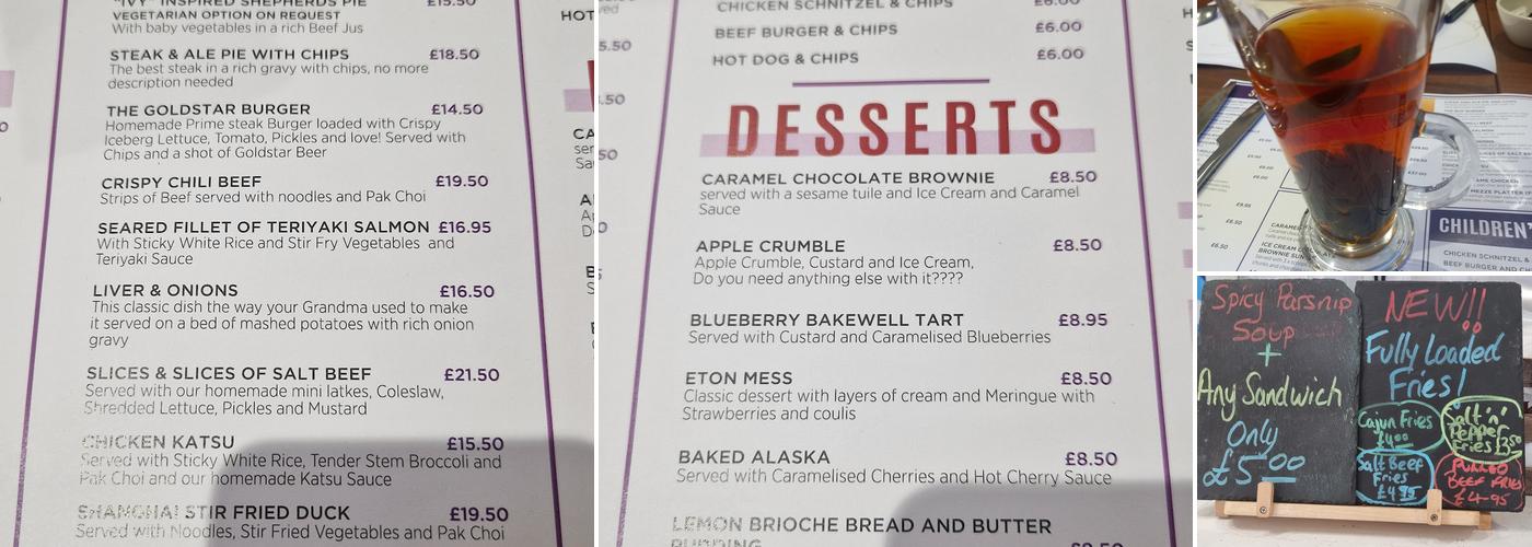 Celia's Kitchen Menu