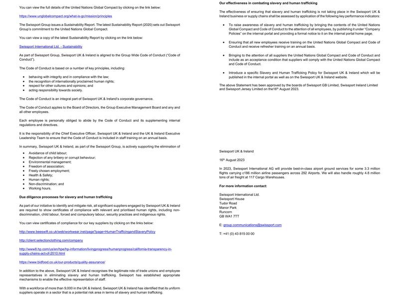 Aspire Lounge Manchester Terminal 2 Menu