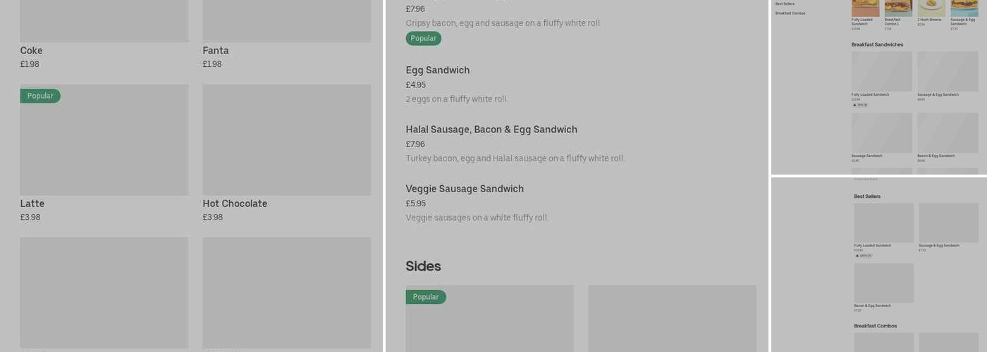 Sandwich Station Menu