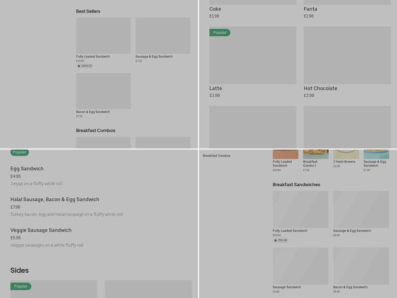 Sandwich Station Menu