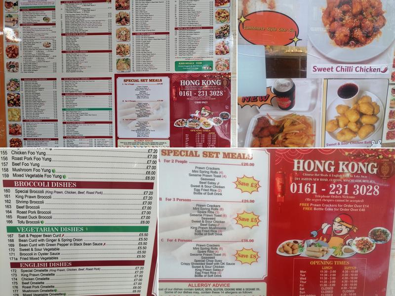Hong Kong Chippy Menu