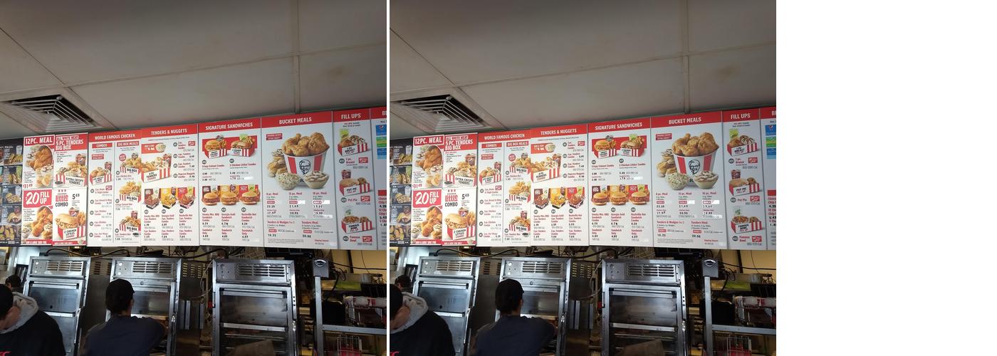 KFC Menu