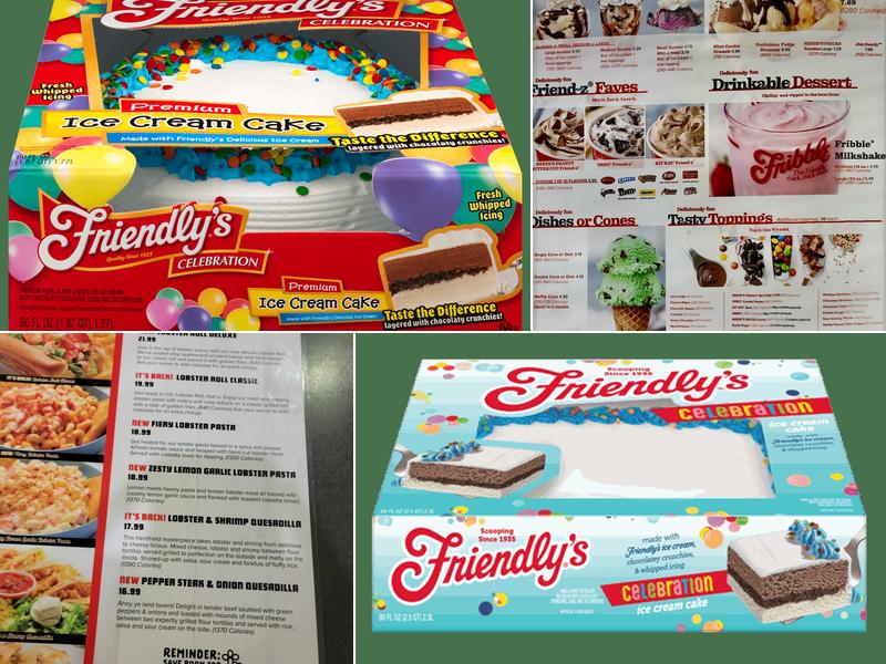 Friendly's Menu