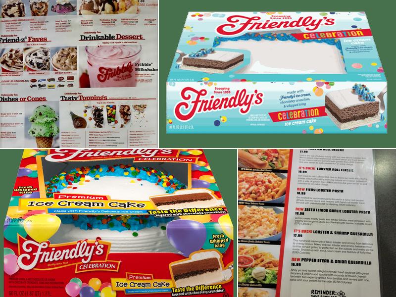 Friendly's Menu