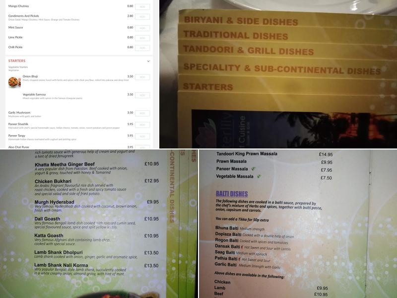 WaterLily Menu