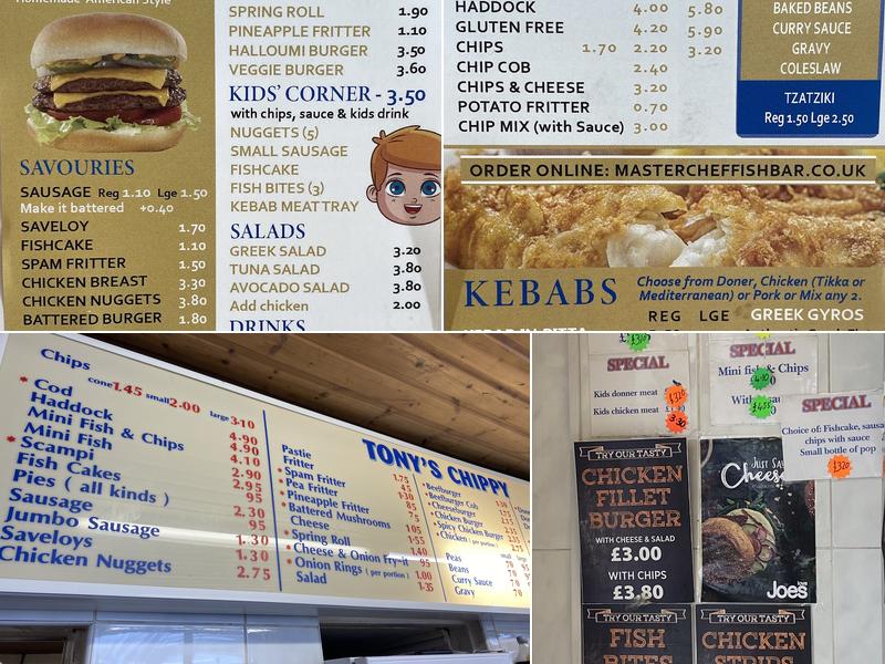 Master Chef Fish Bar Menu