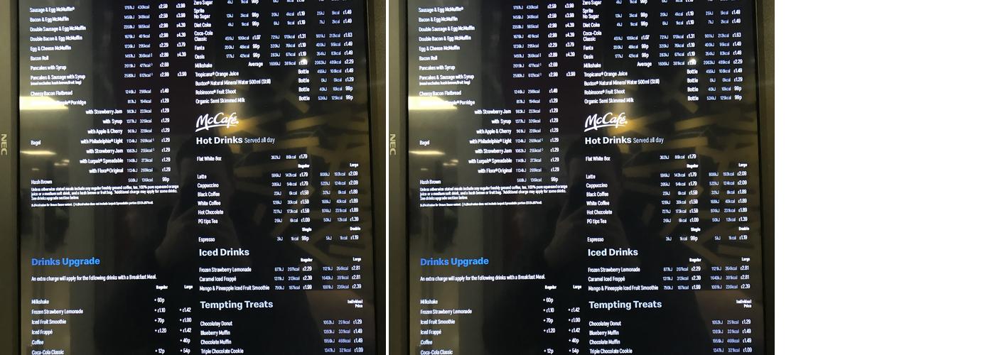 McDonald's Menu